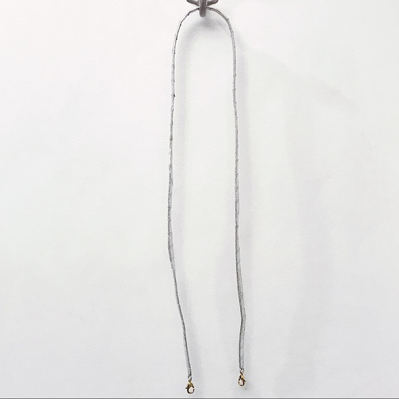 Nancy Gonzalez Silver Crocodile Crossbody Shoulder Replacement Bag Strap - Picture 3 of 4